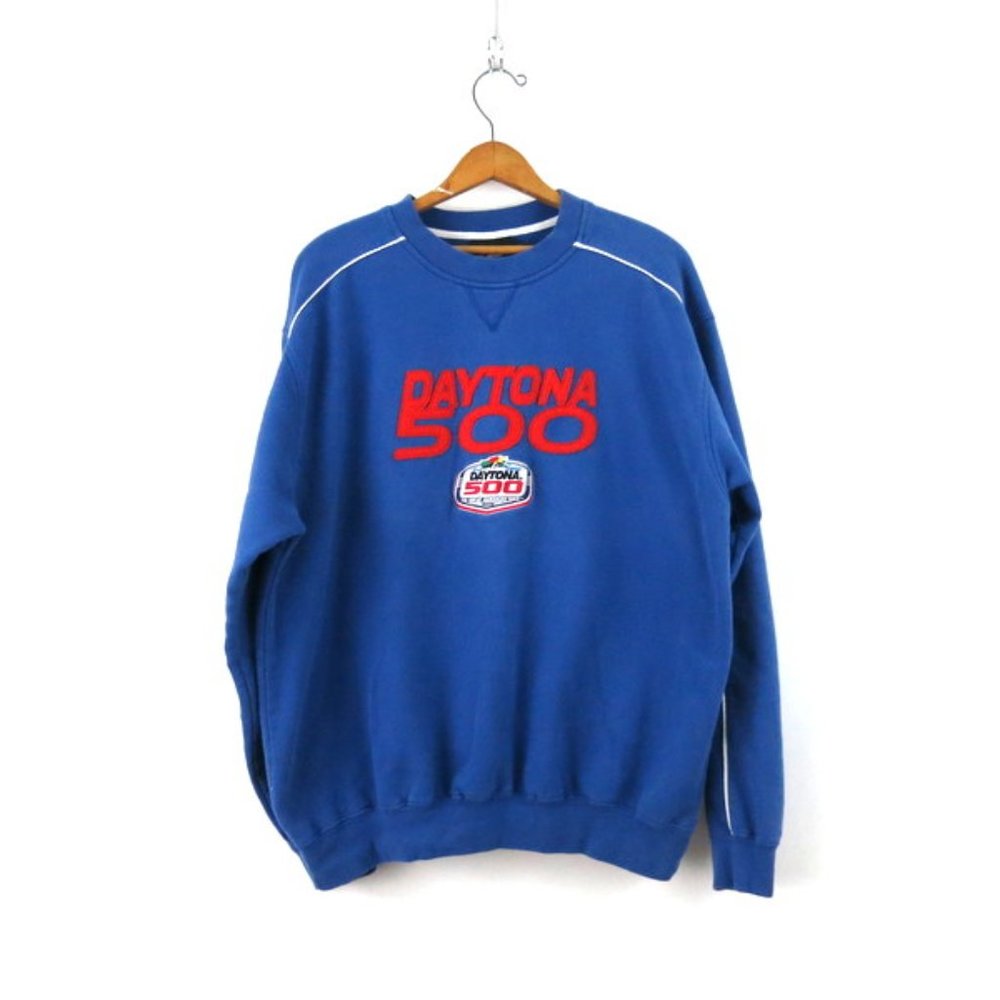 Daytona 500 Sweatshirt NASCAR Racing Large